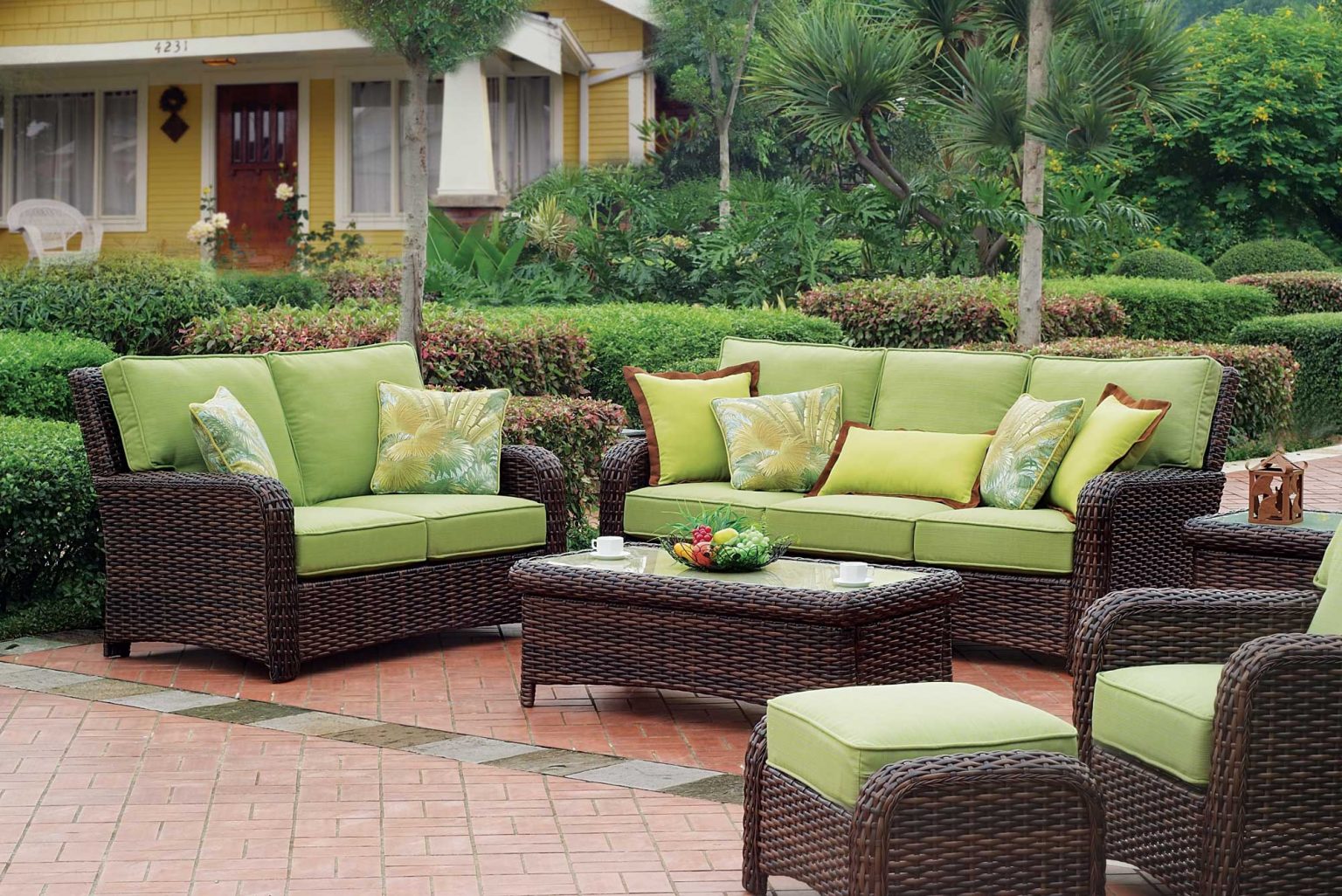 use patio furniture in living room