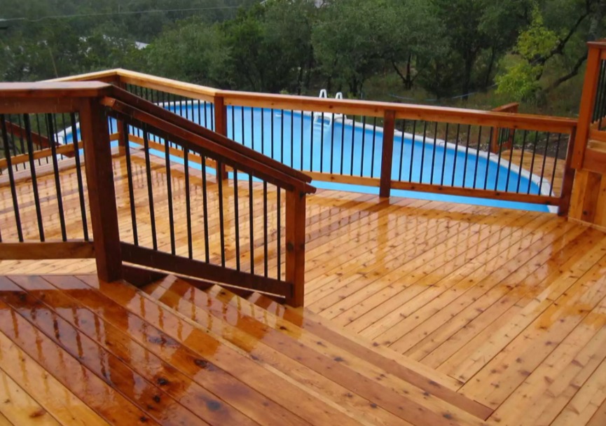 Cheap Above Ground Pool Deck Ideas On a Budget